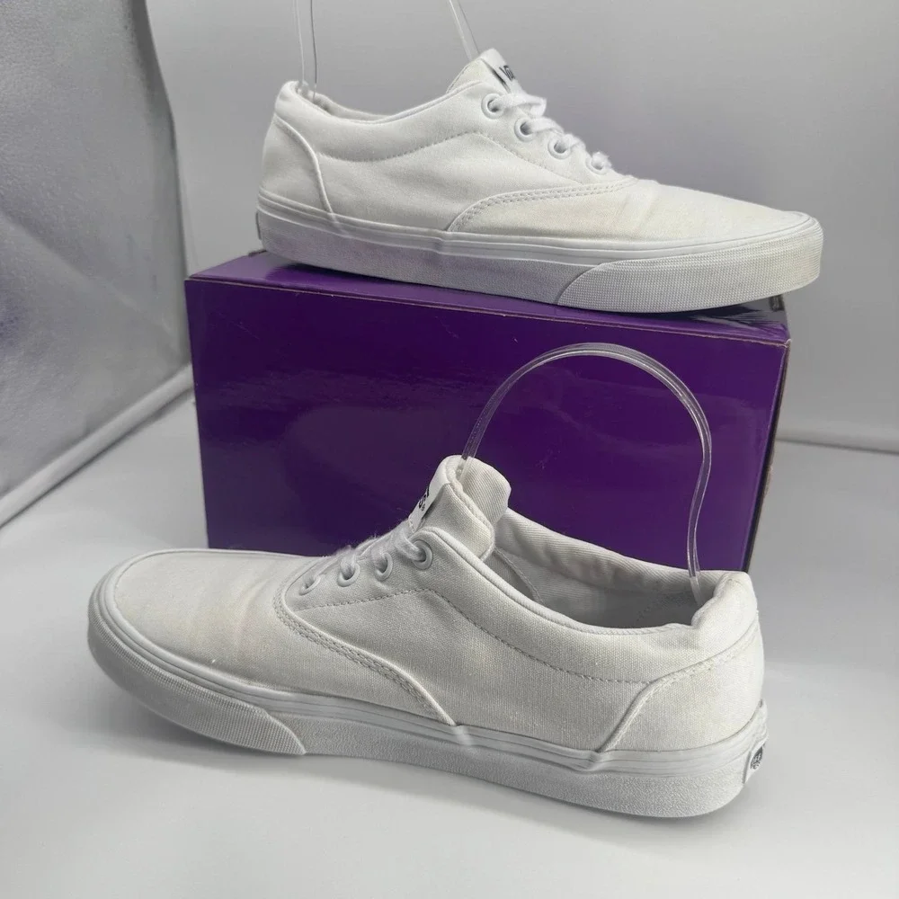 Vans Off The Wall White Classic Canvas Skate Shoes Womens 9 / UK 6.5 / EUR 40